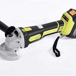 zhangchao 88V Brushless Electric Angle Grinder, 1200W Household Small Angle Grinder/Polishing, Grinding and Cutting Machine Power Tools