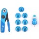 Aviation Crimping Tool Combination JRready YJQ-W1A(M22520/2-01) Aviation Afm8 Crimping Tool Kit Work with ST5114 Afm8 Positioner Kit for 20-32AWG Soild Contact.