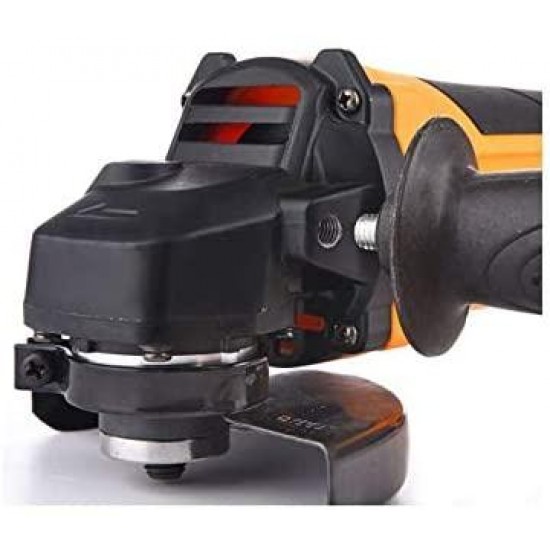 zhangchao 18V Lithium Battery Angle Grinder, High-Power Household Decoration Tool Angle Grinder, Brushless Cordless Metal Cutting/Polishing