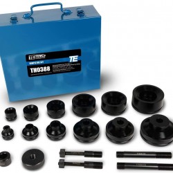 TEMCo TH0388 Dimple Die Set Tool Kit 6pcs for Conduit Knockout Sizes: (1/2”) 0.86”, (3/4”) 1.05”, (1”) 1.33”, (1-1/4”) 1.69”, (1-1/2”) 1.93”, (2”) 2.36“