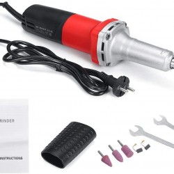 QWERTOUY Electric Die Grinder Accessories 220V 600W 6 Speed Regulating Portable Drill Grinding Machine Milling Polishing Rotary Tools