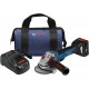 Bosch GWS18V-45PSCB14 18V EC Brushless Connected 4-1/2 In. Angle Grinder Kit with No Lock-On Paddle Switch and CORE18V Battery