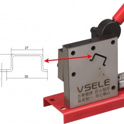 DIN Rail Cutter Tool for Cutting with Guide and measuring ruler, cutting 35x15x1.5mm din rail