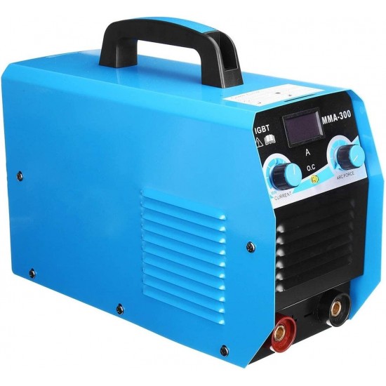 ARONG Useful Welding Machine, 220v 20-300a 7000w Miniature Dc Igbt Driver MMA/arc Welding Tool Handheld Display Pure Copper Welding Machine Industrial Power Tools (Color : Blue)