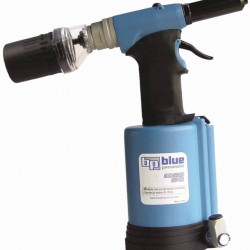 Blue Pneumatic Rivet Tool, Pneumatic - Heavy Duty, 1/8-1/4 Structural WithCollector, 3800 Lb Pull 875 Stroke (1 PK)