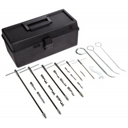 Palmetto 1117 Packing Extractor Set, Includes: (2) Model 1101, (2) 1102, (2) 1103, (1) 1107, (1) 1108, (1) 1109, (1) 1110, (1) 1111, (1) 1112, (1) 1113, (1) 1114, (1) 1115, (1) Wrench, (1) Toolbox