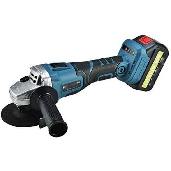 zhangchao 100V-240V Electric Angle Grinder, Lithium Electric Angle Grinder, Brushless Multifunctional Polishing and Cutting Machine, Polishing Angle Grinder Tool