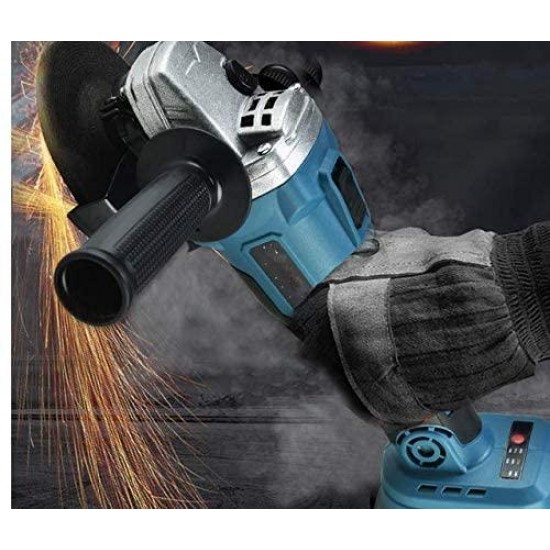 zhangchao 100V-240V Electric Angle Grinder, Lithium Electric Angle Grinder, Brushless Multifunctional Polishing and Cutting Machine, Polishing Angle Grinder Tool