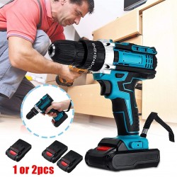 ARONG Useful Electric Screwdriver, 48v Impact Electric Screwdriver Drill 25 + 3 Gear Screwdriver, with 1 or 2 Lithium Ion Batteries-1 Battery Industrial Power Tools (Color : 1)