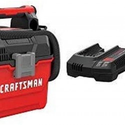CRAFTSMAN V20 Cordless Shop Vac, 2 Gallon, Wet/Dry with Battery & Charger Starter Kit, 2.0 Ah (CMCV002B & CMCB202-2CK)