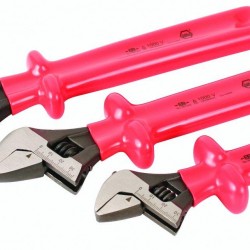 Wiha 76290 Insulated Adjustable Wrench Three Piece Set, 8-Inch, 10 and 12-Inch