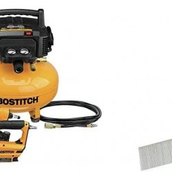 BOSTITCH Air Compressor Combo Kit, 3-Tool (BTFP3KIT) & 18 Gauge Brad Nails, 1-Inch, 1000 per Box (BT1309B-1M)