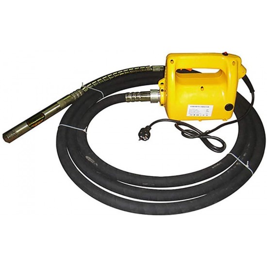 ATO Tools Concrete Vibrator, 17000VPM Rotary Speed, 2300W Hand-held Electric Concrete Vibrator with High Frequency, 2.5 to 6m Vibrator Shaft Length, 110V, 60Hz