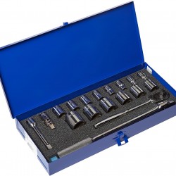 Williams WSS-18HFTB 18-Piece 1/2-Inch Drive Socket and Drive Tool Set with Tool Box