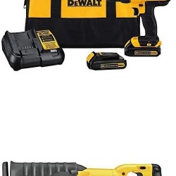 Dewalt DCD771C2 20V MAX Cordless Lithium-Ion 1/2 inch Compact Drill Driver Kit and Reciprocating Saw, Bare Tool Only