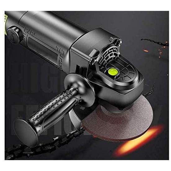 zhangchao 1300W Household Tool Angle Grinder, Household Multifunctional Cutting and Grinding Machine, Suitable for Metal Cutting/Polishing